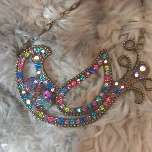 Sorrelli unique ornate bird necklace